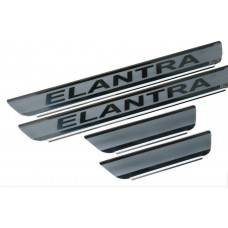 Накладки на пороги Hyundai Elantra 2012+