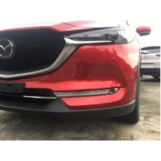 Хром накладки на передние туманки Mazda CX-5 2018+