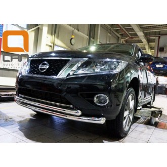 Защита бампера Nissan Pathfinder 2015+ 