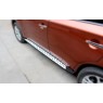 Пороги BMW стиль Mitsubishi Outlander new 2012+