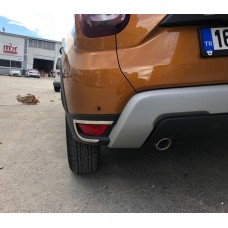 Хром накладки на стопы Renault Duster 2018-2019+ 