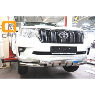 Защита переднего бампера Toyota Prado 150 2018+